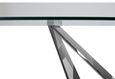 Carlox Dining Table - 8 Seater - 200cm - Glass with Chrome Base