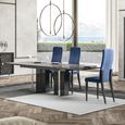 Carvelle Dark Grey 8-10 Seater Extending Dining Table