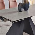 Cassino 6-8 Seater Grey Ceramic Extending Dining Table - 140cm-200cm