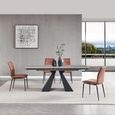 Cassino 6-8 Seater Grey Ceramic Extending Dining Table - 140cm-200cm