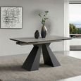Cassino 6-8 Seater Grey Ceramic Extending Dining Table - 140cm-200cm