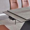 Cassino 6-8 Seater Grey Ceramic Extending Dining Table - 160cm-240cm