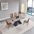 Cassino 6-8 Seater Grey Ceramic Extending Dining Table - 160cm-240cm