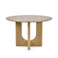 Cellini Dining Table - 4 Seater - 120cm - Round - Pedestal - Oak Effect