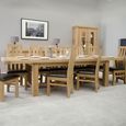 Bordeaux Extending Dining Table - 8-12 Seater - 220cm-320cm - Grand - Oak