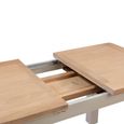 Clarion Dining Table - 4-6 Seater - 120cm-153cm - Extending - Oak and Grey