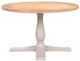 Clarion Dining Table - 4 Seater - 120cm - Round - Oak and Grey