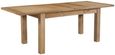Clearance - Appleby Oak 4 Seater Extending Dining Table with 2 Extensions - FSS15937