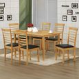 Clearance - Hanover Light Oak 6 Seater Dining Table - FSS16405
