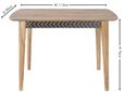 Clearance - Luxuria Sheesham Dining Table, Indian Wood, 120cm Seats 4 Diners Rectangular Top with 4 Legs - Brand New Item