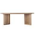 Clearance - Okayama 200cm Japandi Style Oak Dining Table - A224