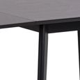 Clearance  - Reid Black Drop Leaf 2-4 Seater Dining Table - FSS15961