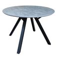 Clearance - Tetro Grey Concrete Effect 2 Seater Round Dining Table - A556