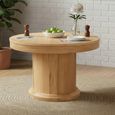 Sorento Round Extending Dining Table - 4 Seater - 120cm-170cm - Oak