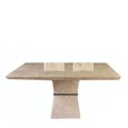 Clepsy Plus Dining Table - 8 Seater - Square - Marble with Pedestal Base - Variation Available