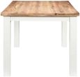Coastal White and Wood 6 Seater Dining Table