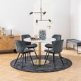Corby Round Dining Table - 4 Seater - 105cm - White Marble Effect and Gold