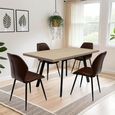 Dalton Light Oak 4-6 Seater Extending Dining Table - 120cm-160cm