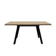 Dalton Light Oak 4-6 Seater Extending Dining Table - 120cm-160cm