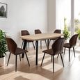Dalton Light Oak 6 Seater Dining Table - 160cm