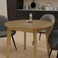 Scandic Dining Table - 2 Seater - Round - 95cm - Oak