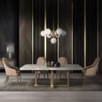 Daytona Dining Table - Marble with Pedestal Base - Variation Available