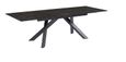 Derby Dark Grey Ceramic 6 Seater Extending Dining Table - 180cm
