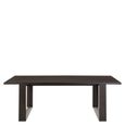Diamond Dining Table - 8 Seater - 231cm - Black - Oak