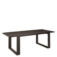 Diamond Dining Table - 8 Seater - 231cm - Black - Oak