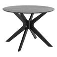 Duncan Round Dining Table - 2 Seater - 105cm - Black