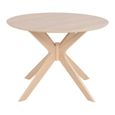 Duncan Round Dining Table - 2 Seater - 105cm - Oak