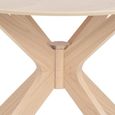 Duncan Round Dining Table - 2 Seater - 105cm - Oak