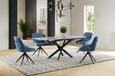 Elia Pearla Grey Ceramic 4-6 Seater Extending Dining Table - 120cm-180cm