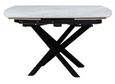 Elia Pearla Grey Ceramic 4-6 Seater Extending Dining Table - 120cm-180cm
