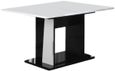 Elisa White Italian 4-6 Seater Extending Pedestal Dining Table