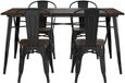 Elliott Frio 6 Seater Black Dining Table - 2139059UK