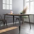 Elliott Frio 6 Seater Black Dining Table - 2139059UK