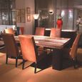 Espresso Dining Table - 6 Seater - 180cm - Pedestal - Marble - Variation Available