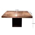 Espresso Dining Table - 6 Seater - 180cm - Pedestal - Marble - Variation Available