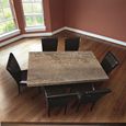 Espresso Dining Table - Marble with Pedestal Base - Variation Available