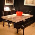 Espresso Dining Table - Marble with Pedestal Base - Variation Available