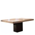 Espresso Dining Table - Marble with Pedestal Base - Variation Available
