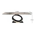 Eye Dining Table - Boxed Edge - Marble with Chrome Pedestal Base - Variation Available