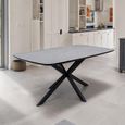 Faro Dining Table - 6 Seater - 150cm - Melamine - Charcoal