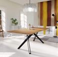 Fillmore Dining Table with Cross Legs - Oak - Variation Available