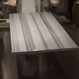 Freedom Dining Table - Beveled Edge - Marble with Stainless Steel Pedestal Base - Variation Available