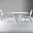 Freedom Dining Table - Marble with Steel Pedestal Base - Variation Available