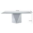 Freedom Dining Table - Marble with Steel Pedestal Base - Variation Available