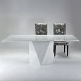 Freedom Dining Table - Marble with Steel Pedestal Base - Variation Available