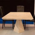 Freedom Dining Table - Marble with Steel Pedestal Base - Variation Available